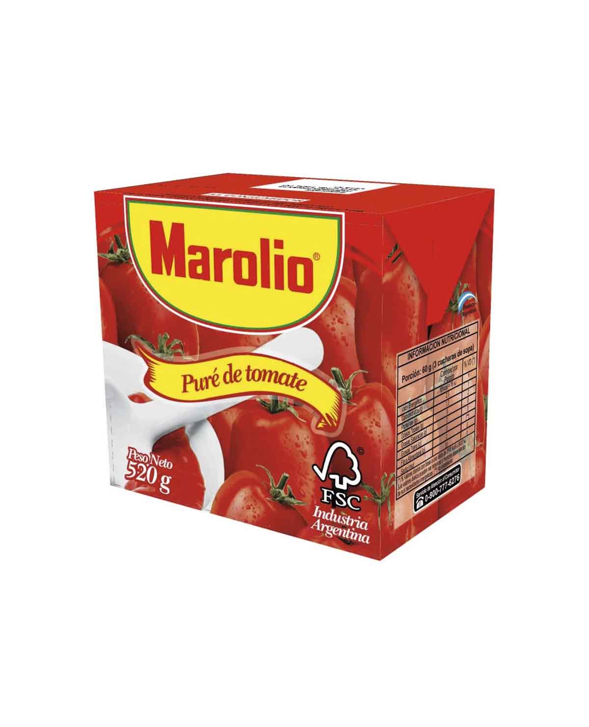 Puré de Tomate Marolio x 520 Gr